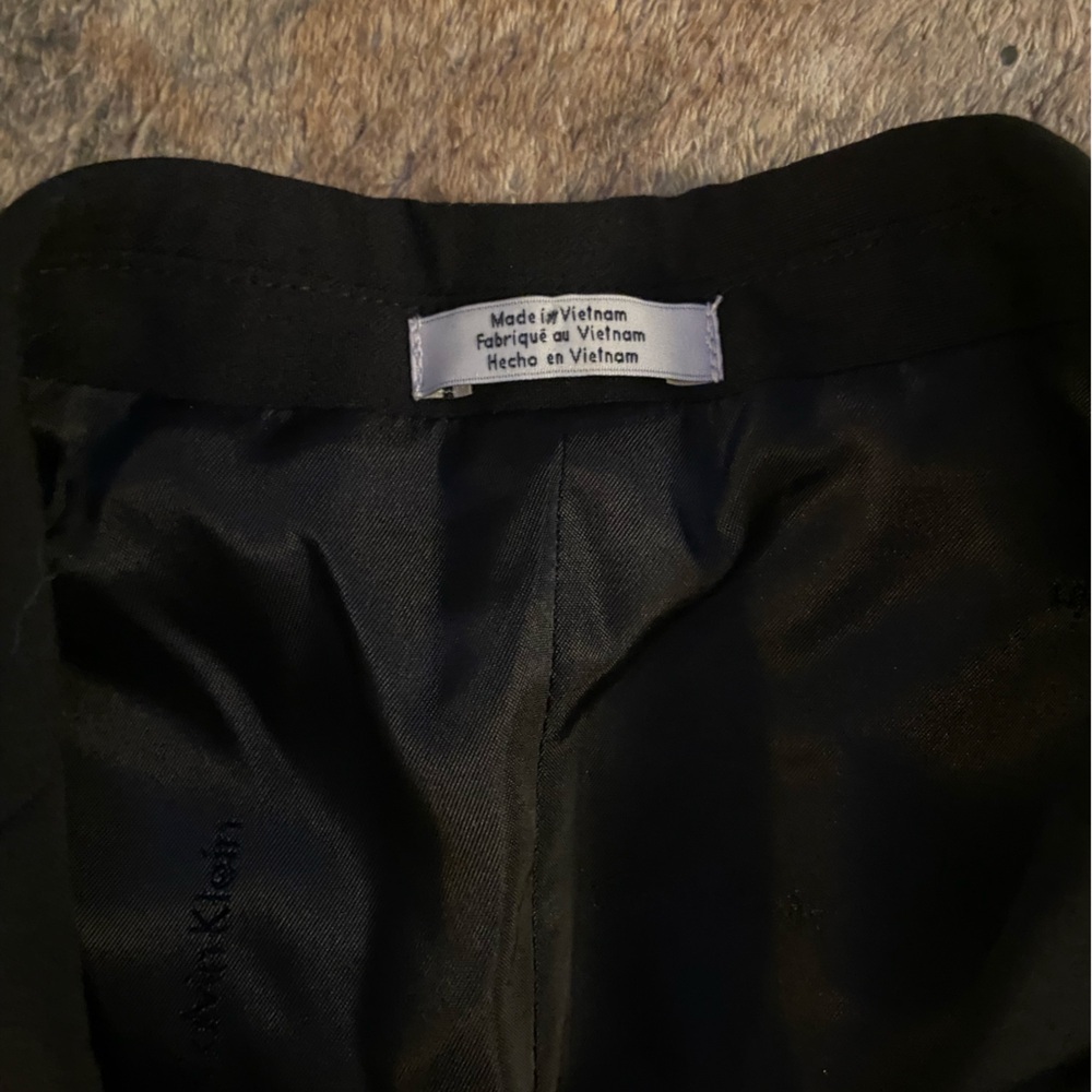 NWT Calvin Klein Big Boys Slim Fit Stretch Suit Jacket 8 Regular Black - Picture 2 of 6